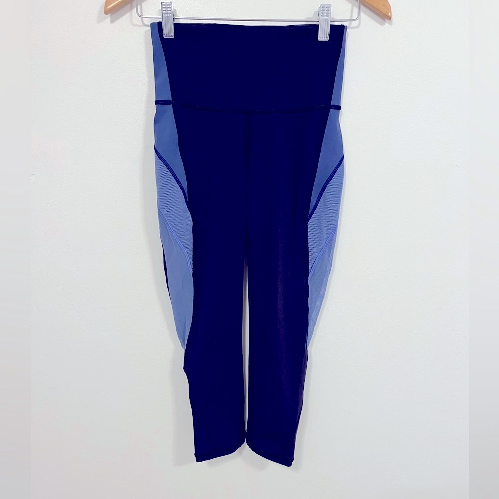 Lululemon Colour Me Ombre Crop *21" Midnight Navy/Gatsby Blue/Visto Blue 4 - Picture 8 of 16